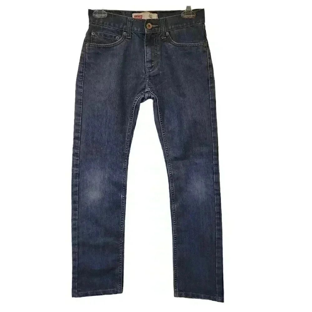 Levi's Performance 511 Slim Straight Leg Denim Jeans Med Wash Blue Cotton/Spande